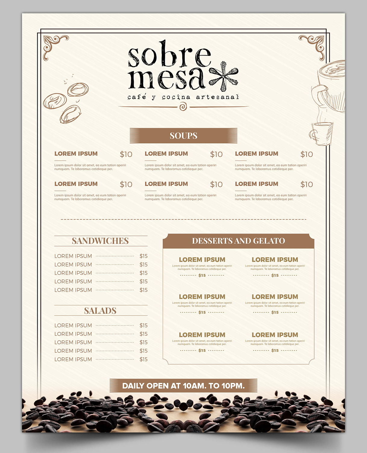 Menu Design by SAI DESIGNS for this project | Design #19030909