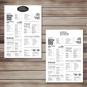 Menu Design by YNS PRODUCTION for this project | Design #19053723