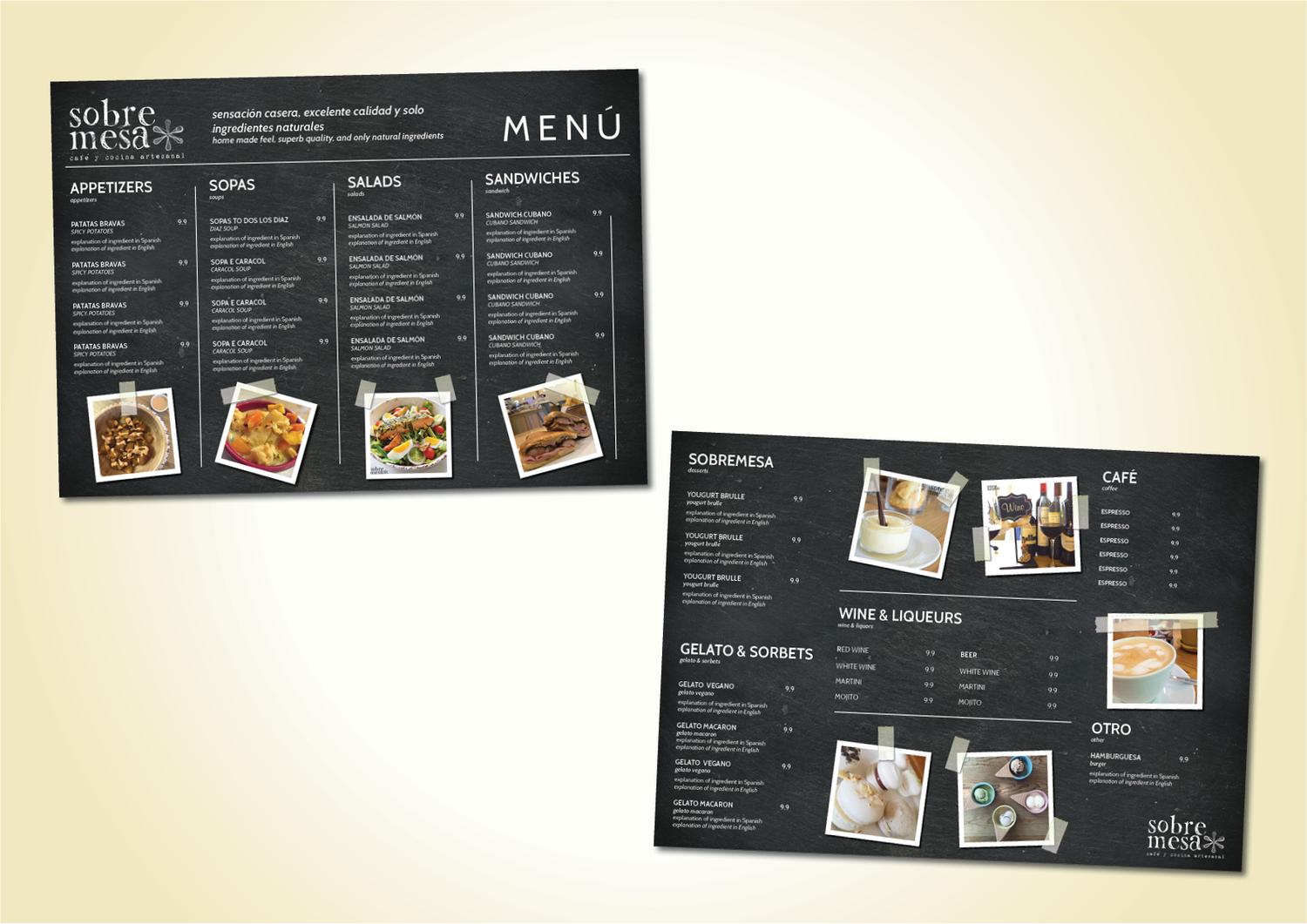 Menu Design by Lin23 for this project | Design #19064980