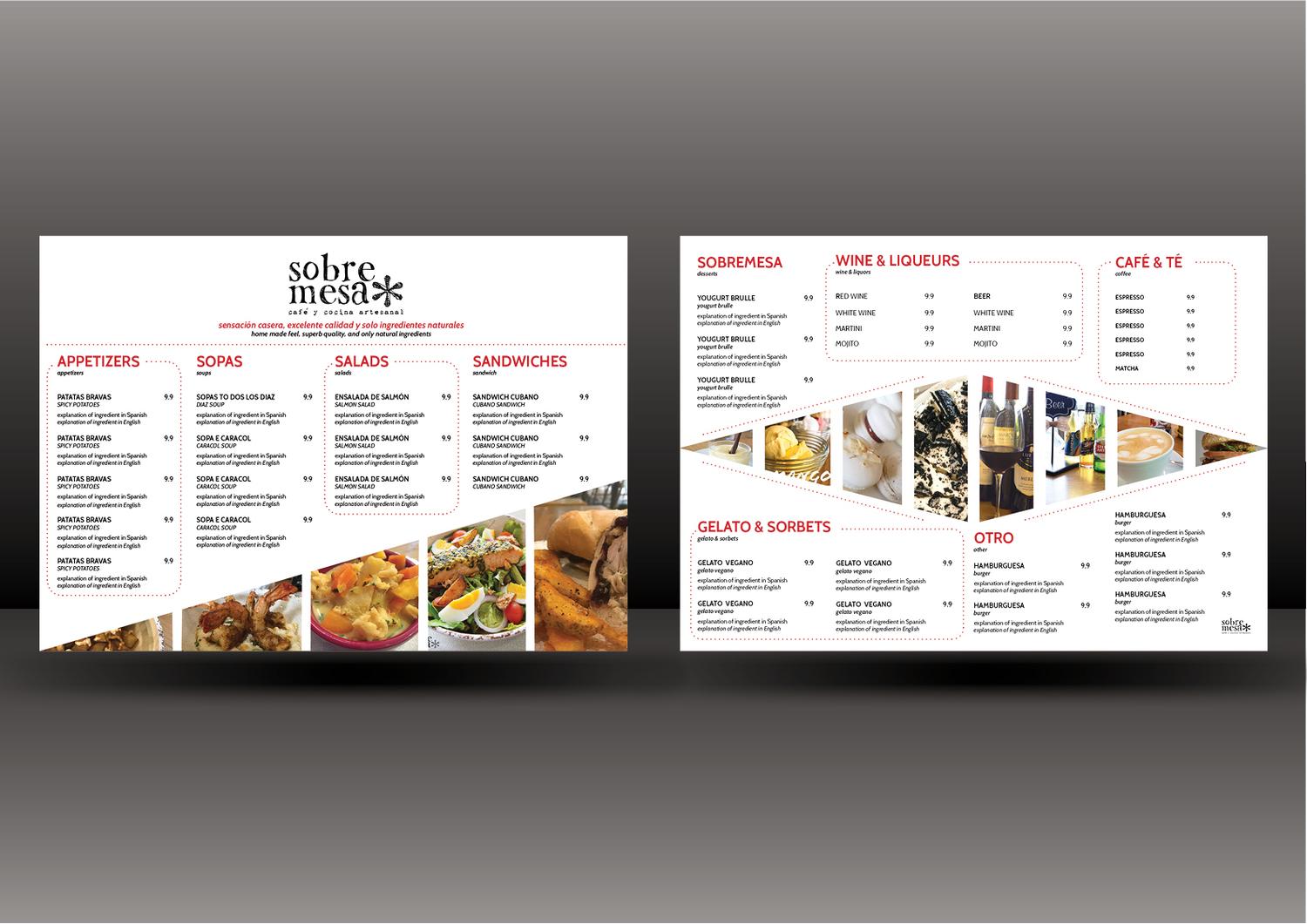 Menu Design by Lin23 for this project | Design #19064997