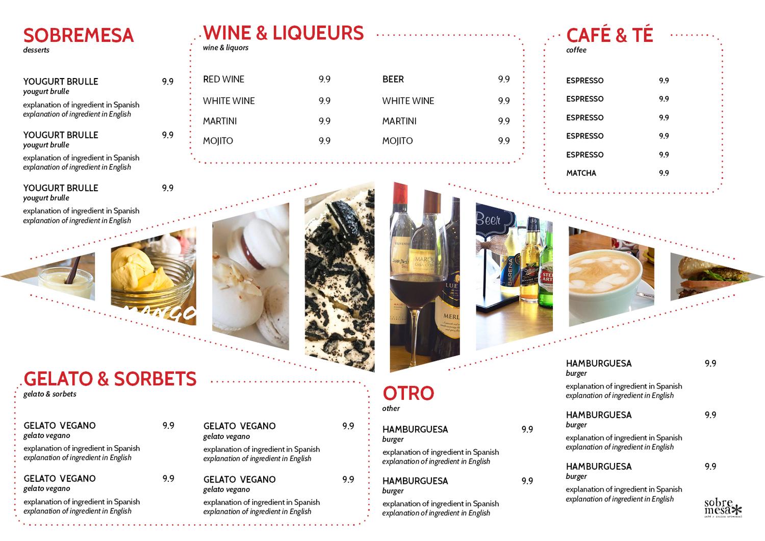 Menu Design by Lin23 for this project | Design #19065065