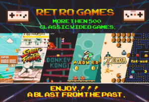 RETRO GAMING KIOSK-POSTER (MARIO BROS - STREET FIGHTER ) EXT | Poster Design by Creative Shots Studio