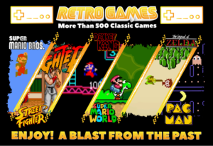 RETRO GAMING KIOSK-POSTER (MARIO BROS - STREET FIGHTER ) EXT | Poster Design by Cody Rostron