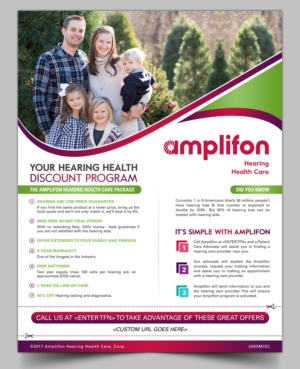 Amplifon 3-step program overview flyer | Diseño de Flyer por SAI DESIGNS