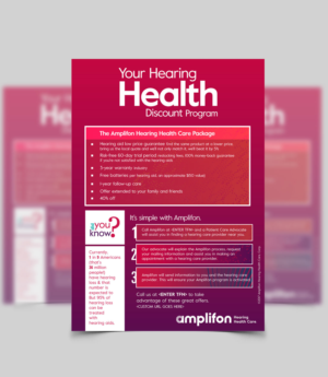Amplifon 3-step program overview flyer | Diseño de Flyer por vcreatived