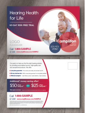 Amplifon 4x6 direct mail postcard | Diseño de Postal por alex989