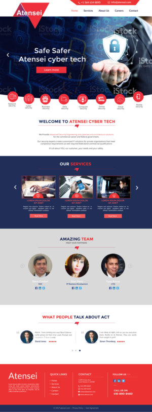 CyberSecurity Company Website Design | Diseño Web por chandrayaan.creative