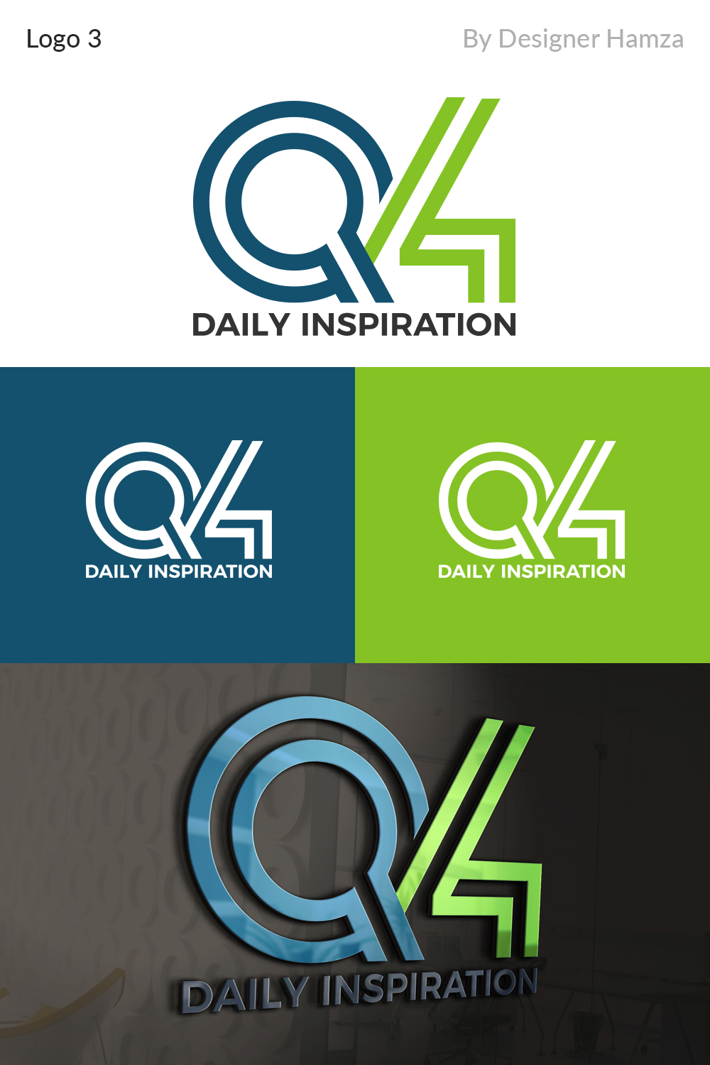 Logo Design by Designer Hamza for Q4 Daily Inspiration | Design #19014383