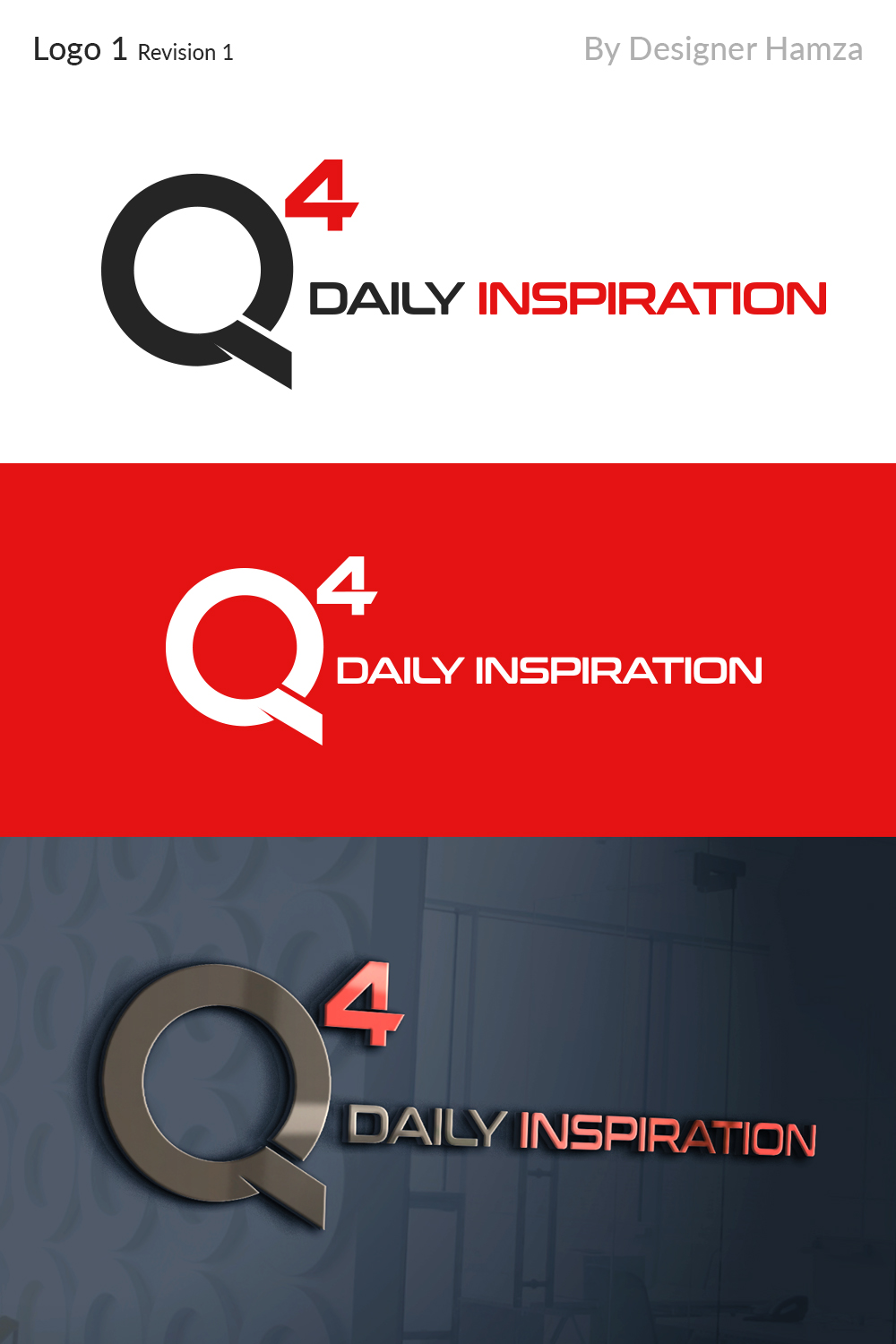 Logo Design by Designer Hamza for Q4 Daily Inspiration | Design #19022758