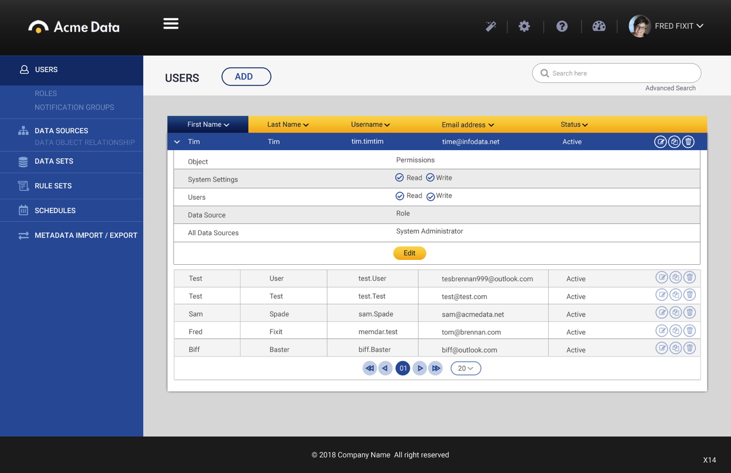 Web Design by pb for Acme Data | Design #19018724