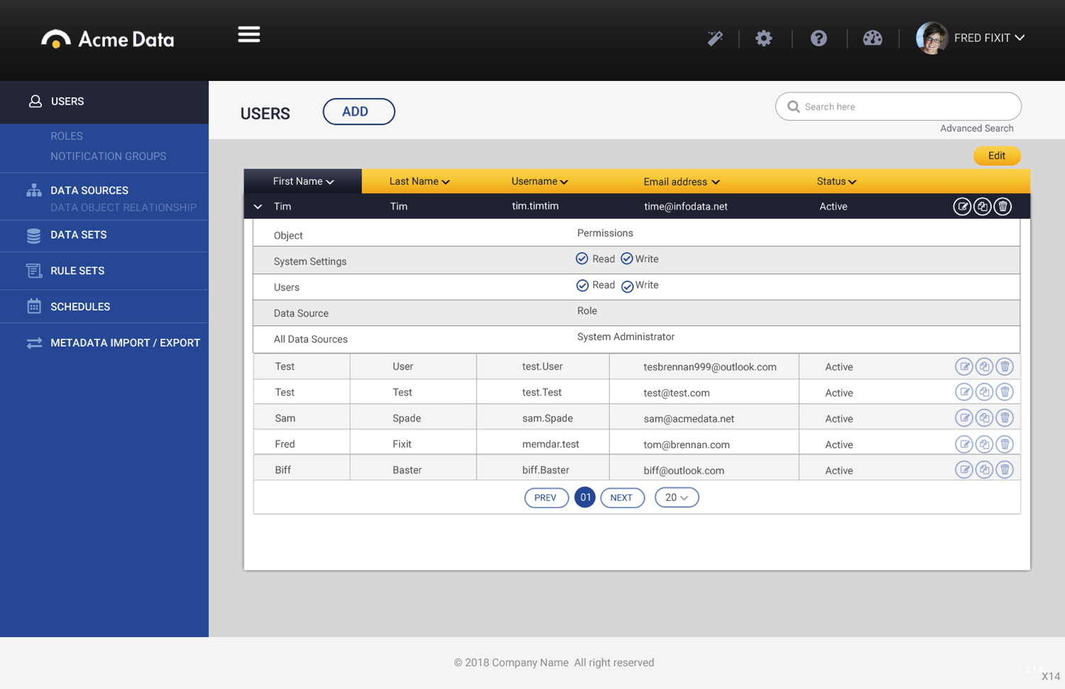 Web Design by pb for Acme Data | Design #19060505
