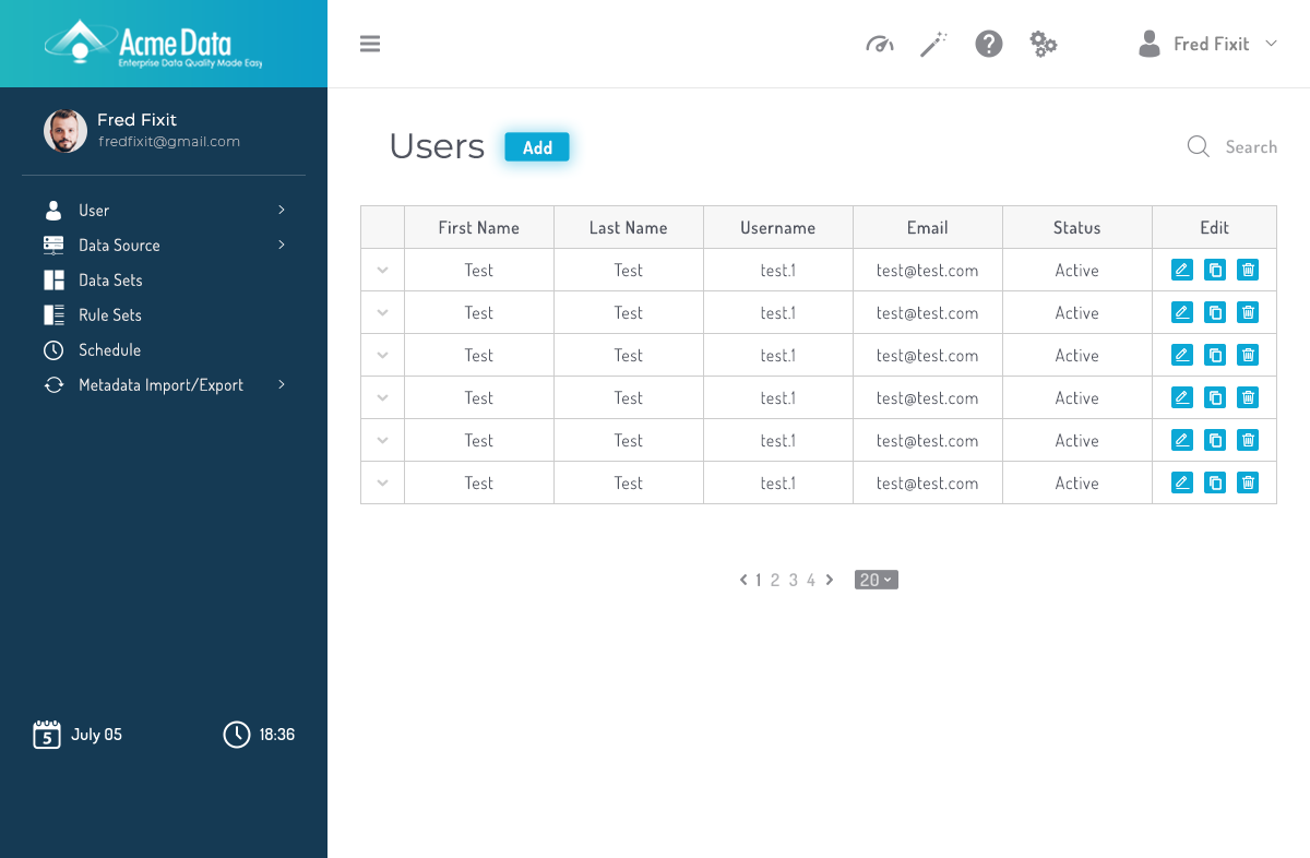 Web Design by iamtajwardesigns for Acme Data | Design #19089995