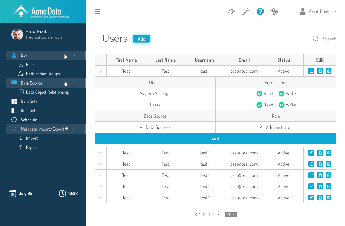 Web Design by iamtajwardesigns for Acme Data | Design #19089996
