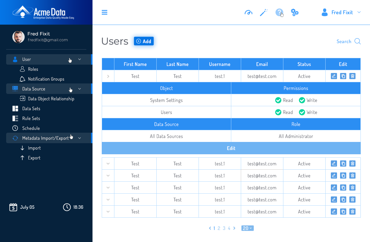Web Design by iamtajwardesigns for Acme Data | Design #19093943
