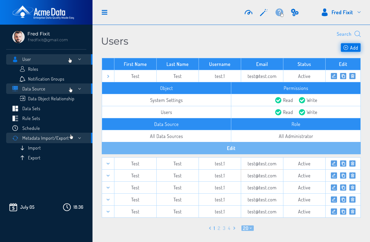 Web Design by iamtajwardesigns for Acme Data | Design #19095666
