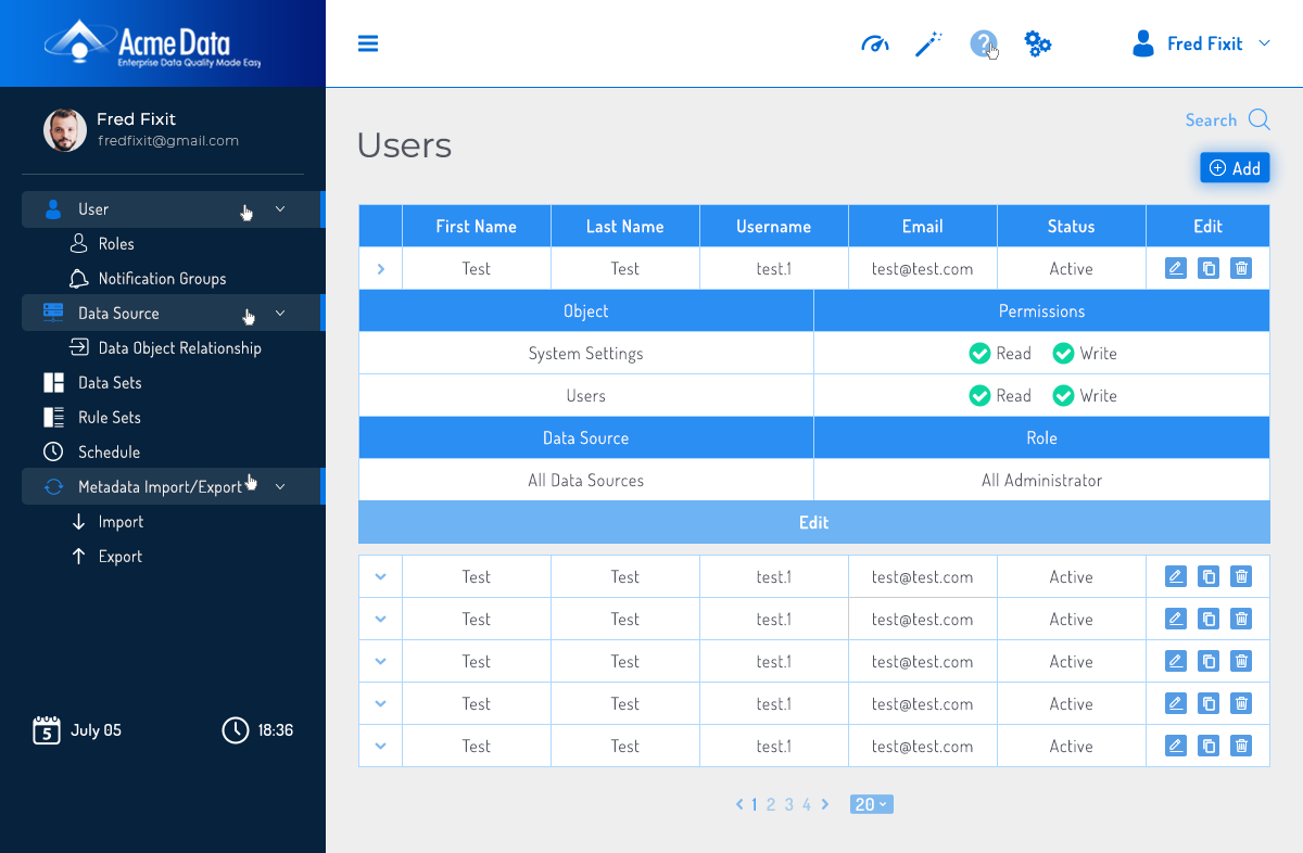 Web Design by iamtajwardesigns for Acme Data | Design #19095716