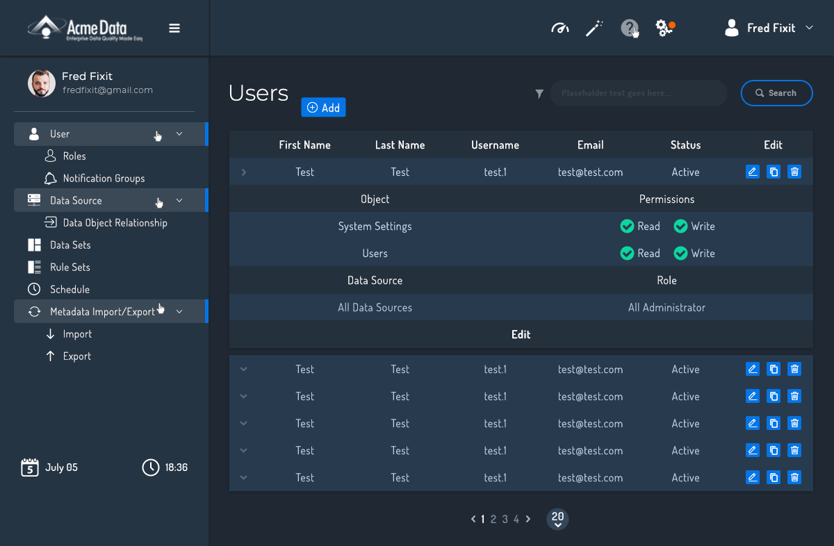 Web Design by iamtajwardesigns for Acme Data | Design #19122489