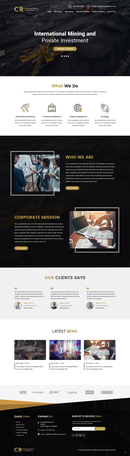 Web-Design von pb für Convertible Resources FZ LLC | Design #19032083