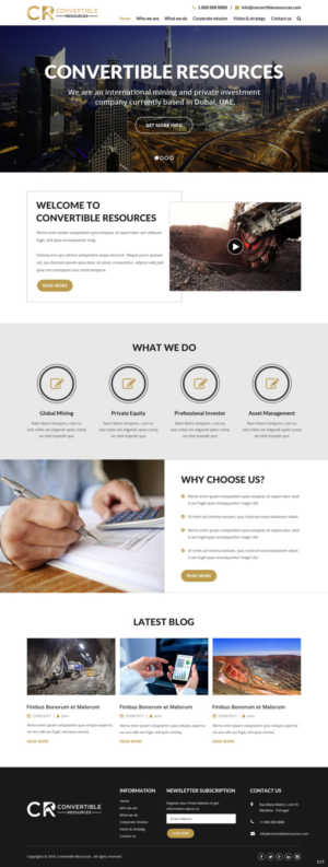 Web Design by pb for Convertible Resources FZ LLC | Design: #19032084