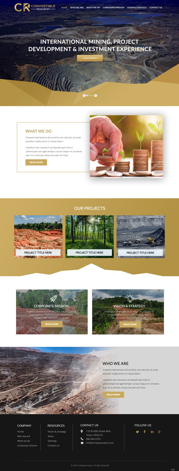 Web Design by pb for Convertible Resources FZ LLC | Design #19079474