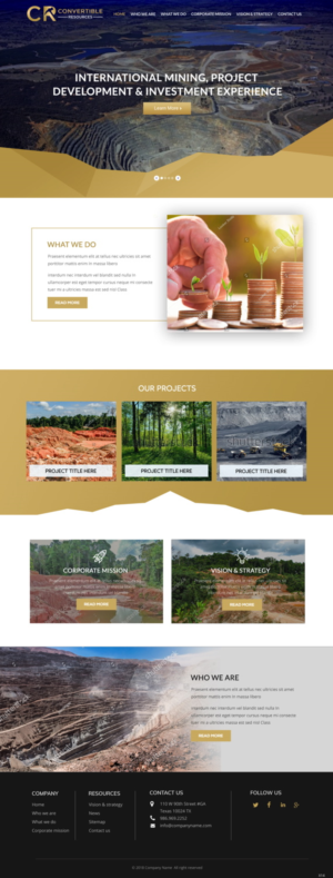 Web Design by pb for Convertible Resources FZ LLC | Design: #19079474