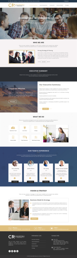 Web Design by Dream Logo Design for Convertible Resources FZ LLC | Design: #19030255