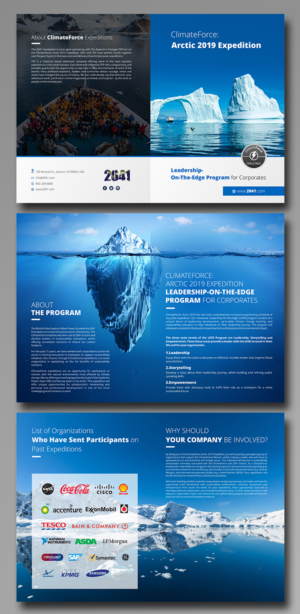 Designing proposal for environmental charity inviting corporates to Arctic | Diseño Gráfico por ecorokerz
