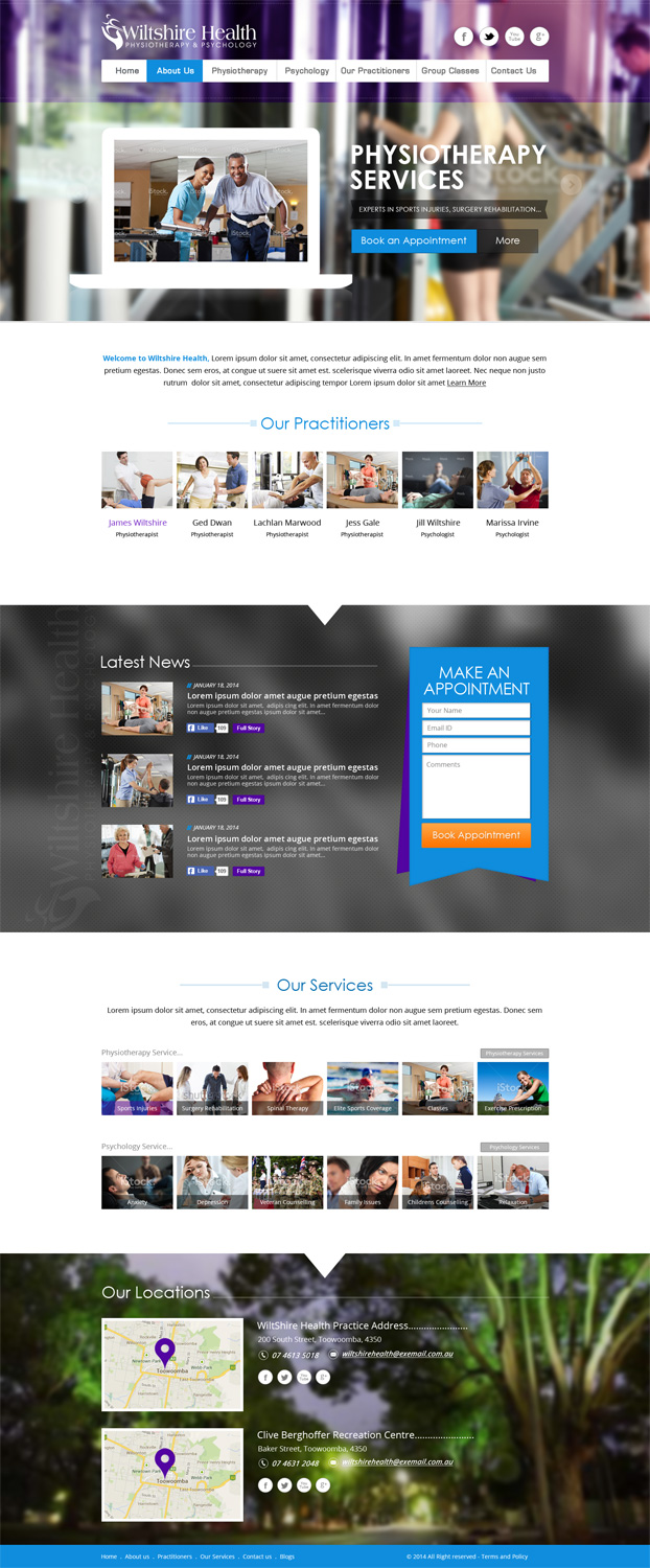 Web Design by AVROM for Wiltshire Health | Design #3124599