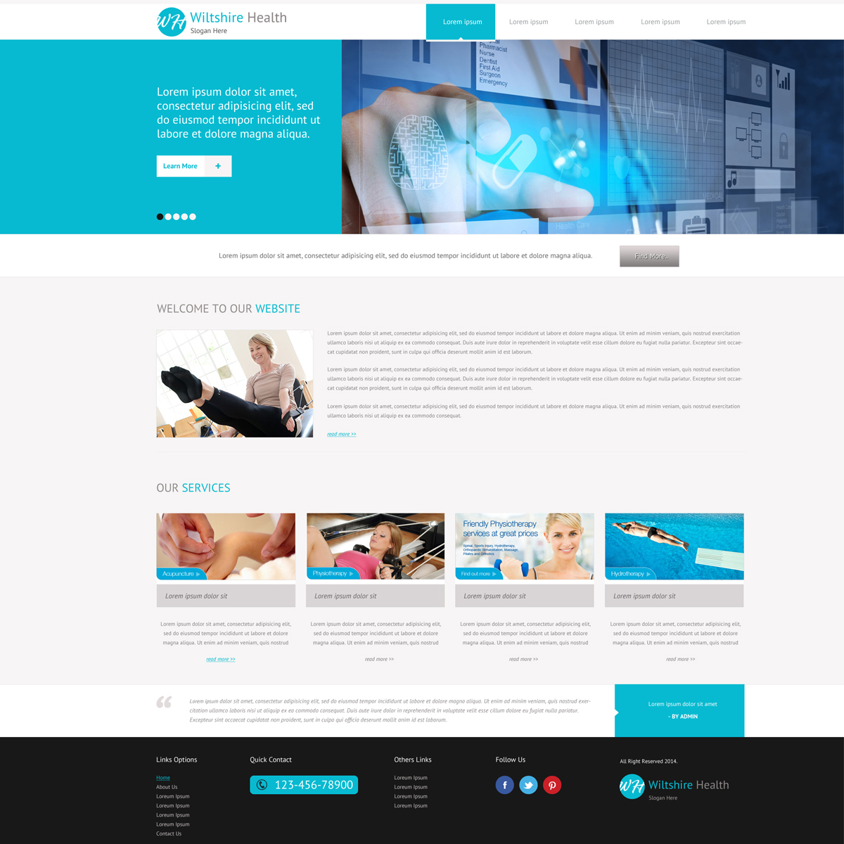 Diseño Web por aarsita para Wiltshire Health | Diseño #3027690