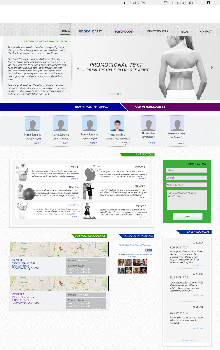 Web Design by hawttpepper for Wiltshire Health | Design #3009880