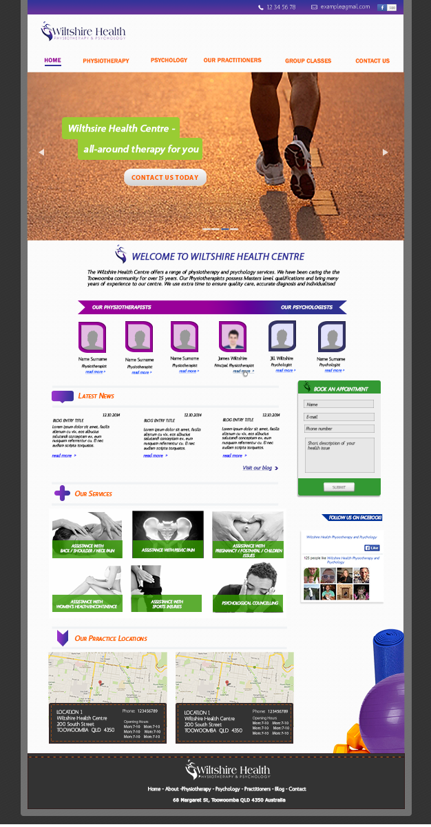 Web Design by hawttpepper for Wiltshire Health | Design #3078821