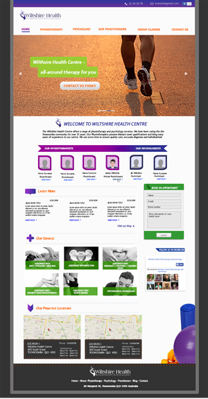 Web Design by hawttpepper for Wiltshire Health | Design #3078821