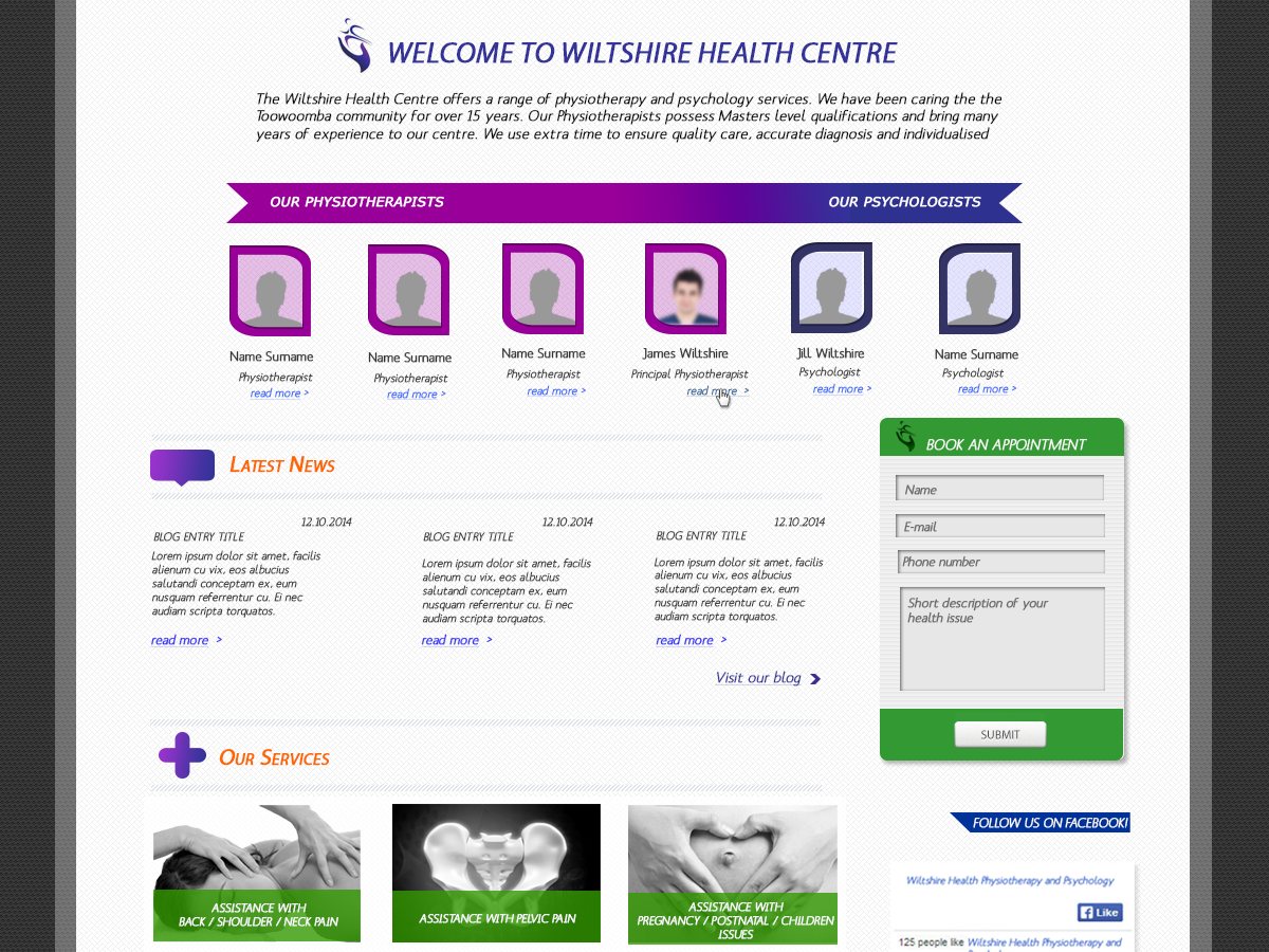 Web-Design von hawttpepper für Wiltshire Health | Design #3078829