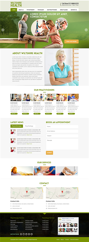 Web Design by Mayank Patel for Wiltshire Health | Design: #3018656