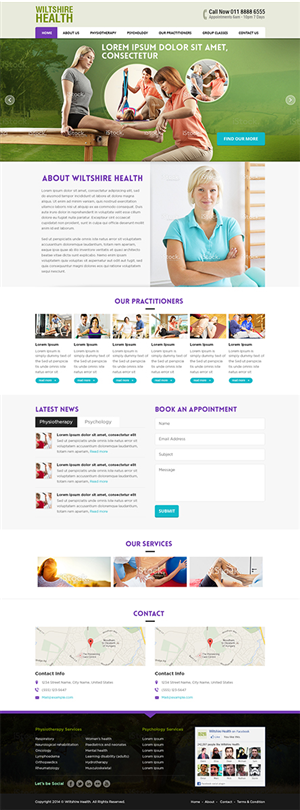 Web Design by Mayank Patel for Wiltshire Health | Design #3028608