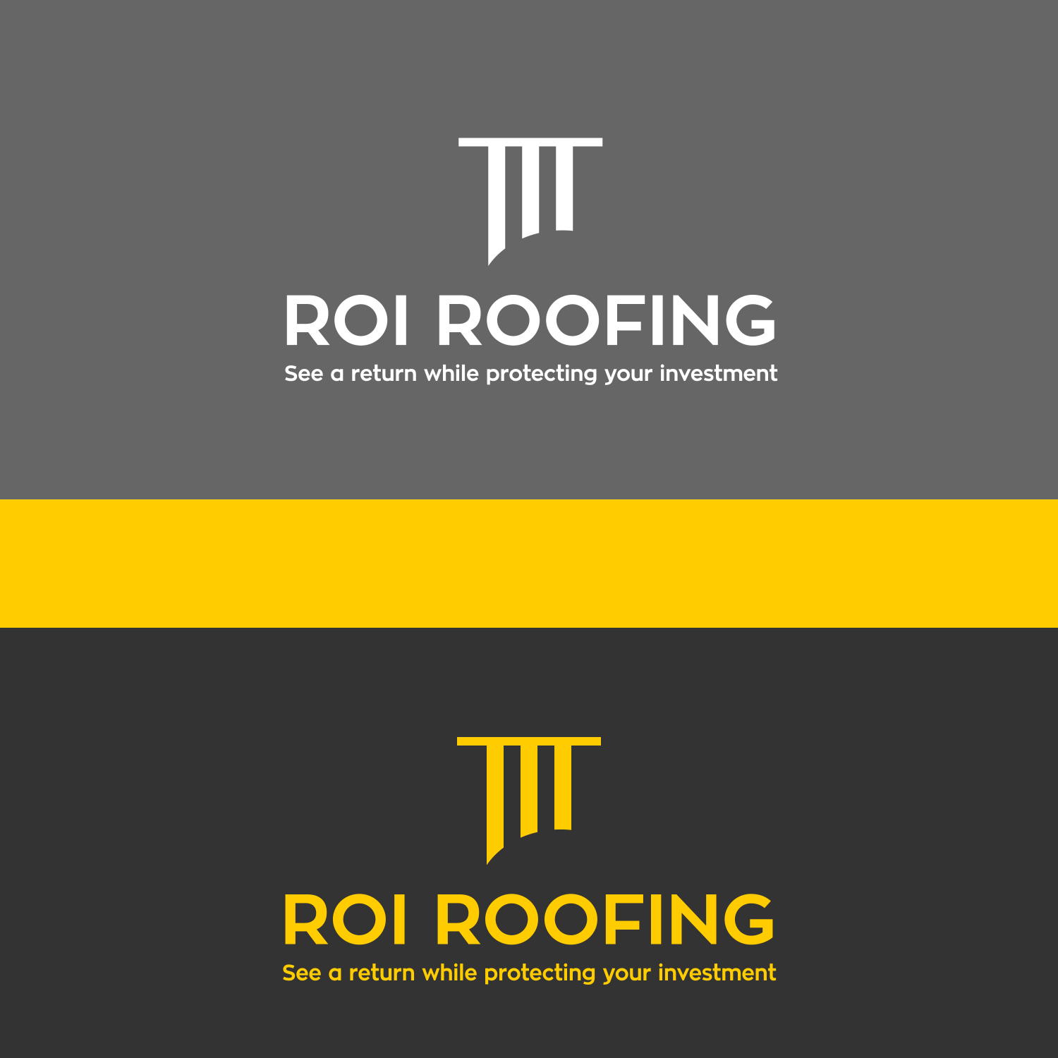 Logo-Design von swimart.design 2 für ROI Roofing and Supply | Design #19029227
