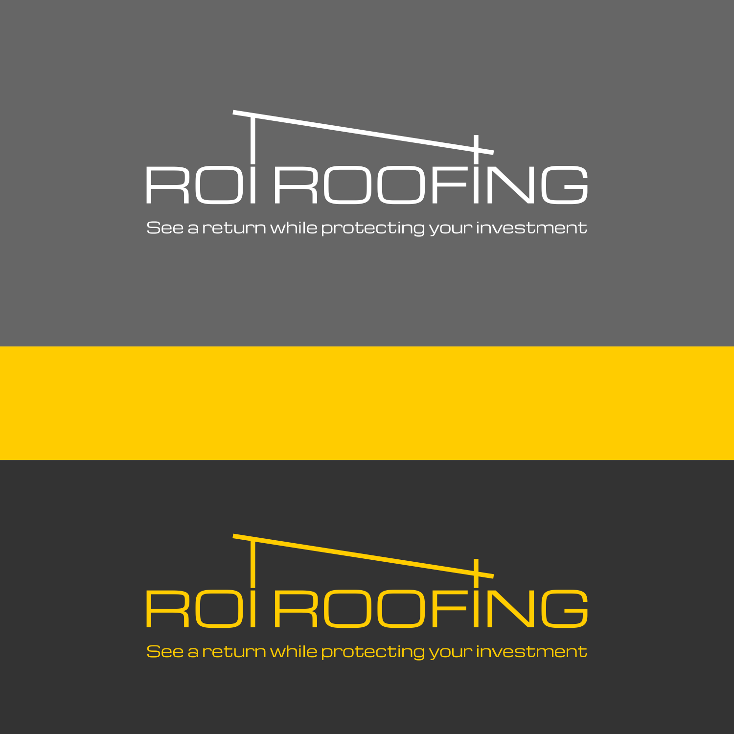 Logo-Design von swimart.design 2 für ROI Roofing and Supply | Design #19029229