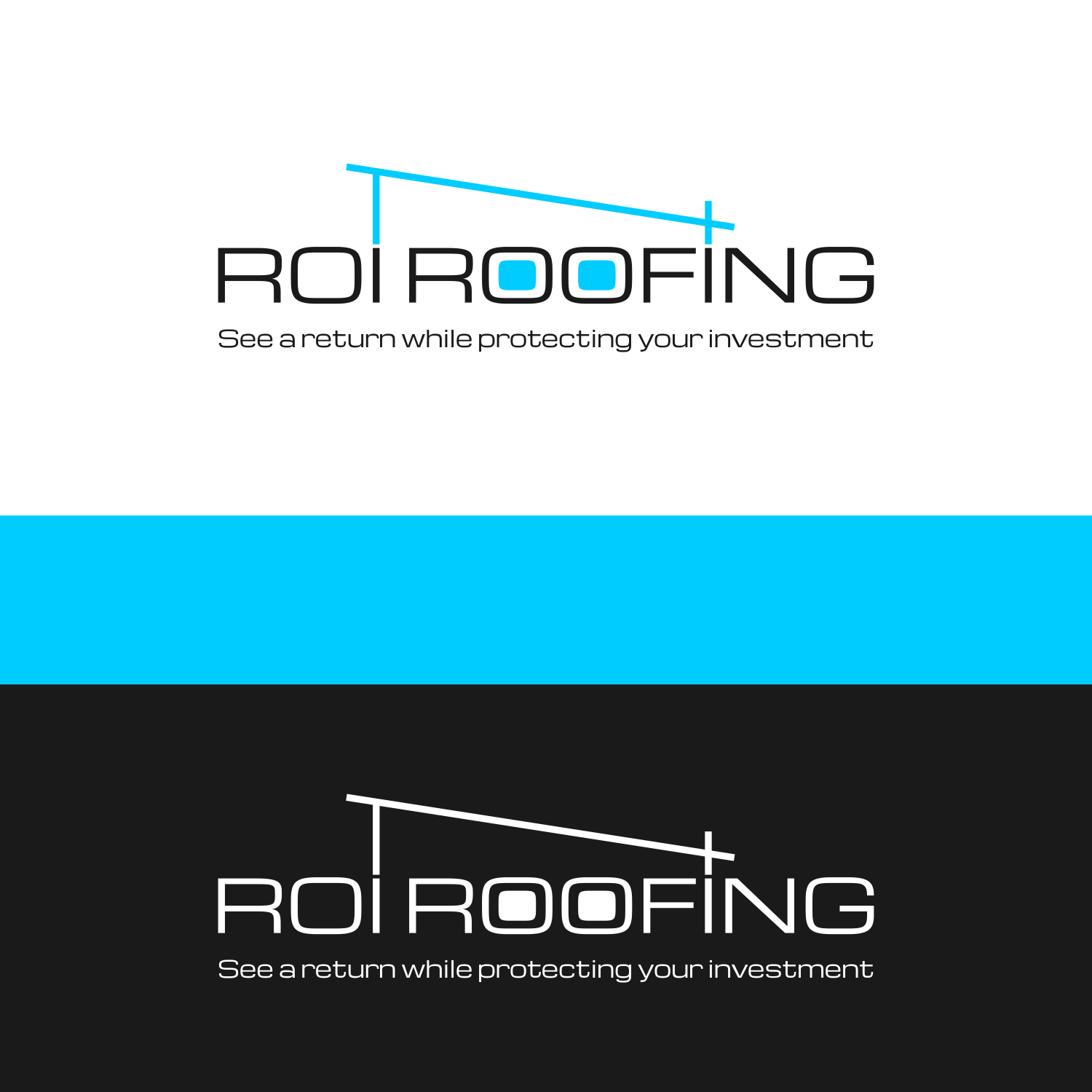 Logo-Design von swimart.design 2 für ROI Roofing and Supply | Design #19038347