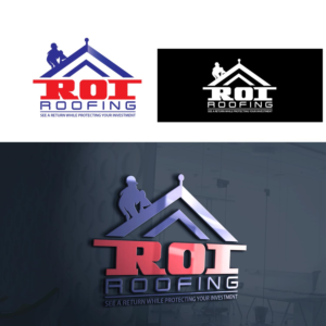 ROI Roofing  See a return while protecting your investment | Logo Design by Finley Johnson