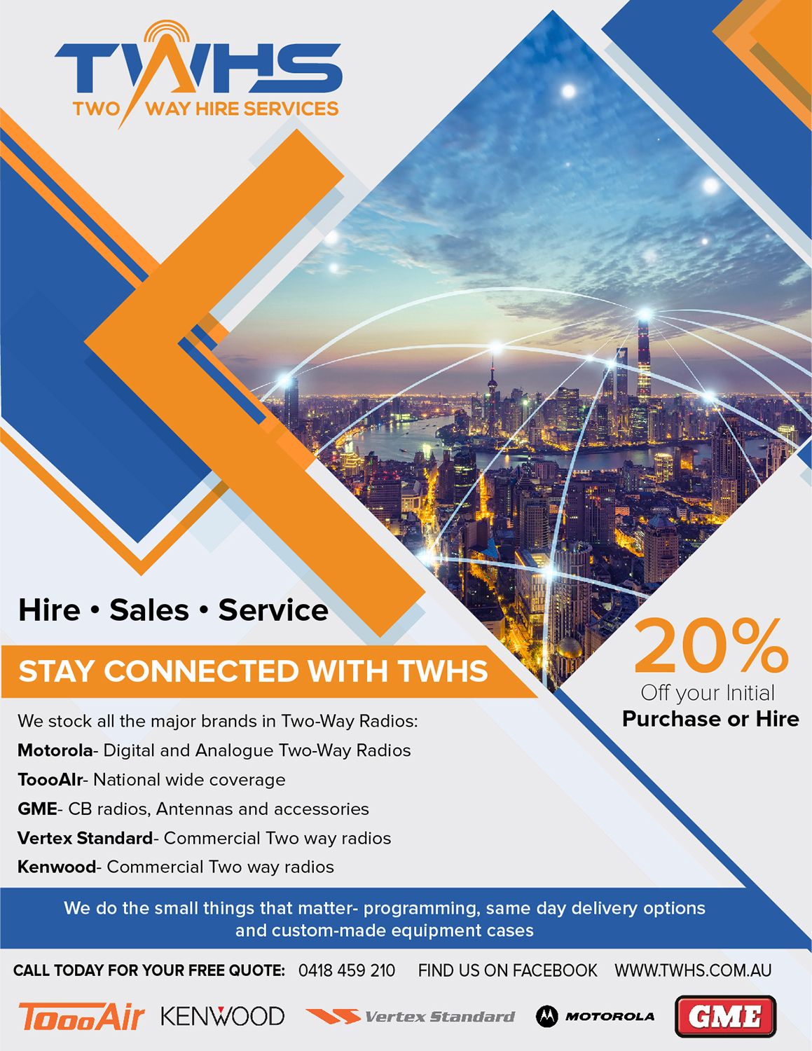 Flyer Design by MediaProductionArt for Two Way Hire Services | Design: #19055835