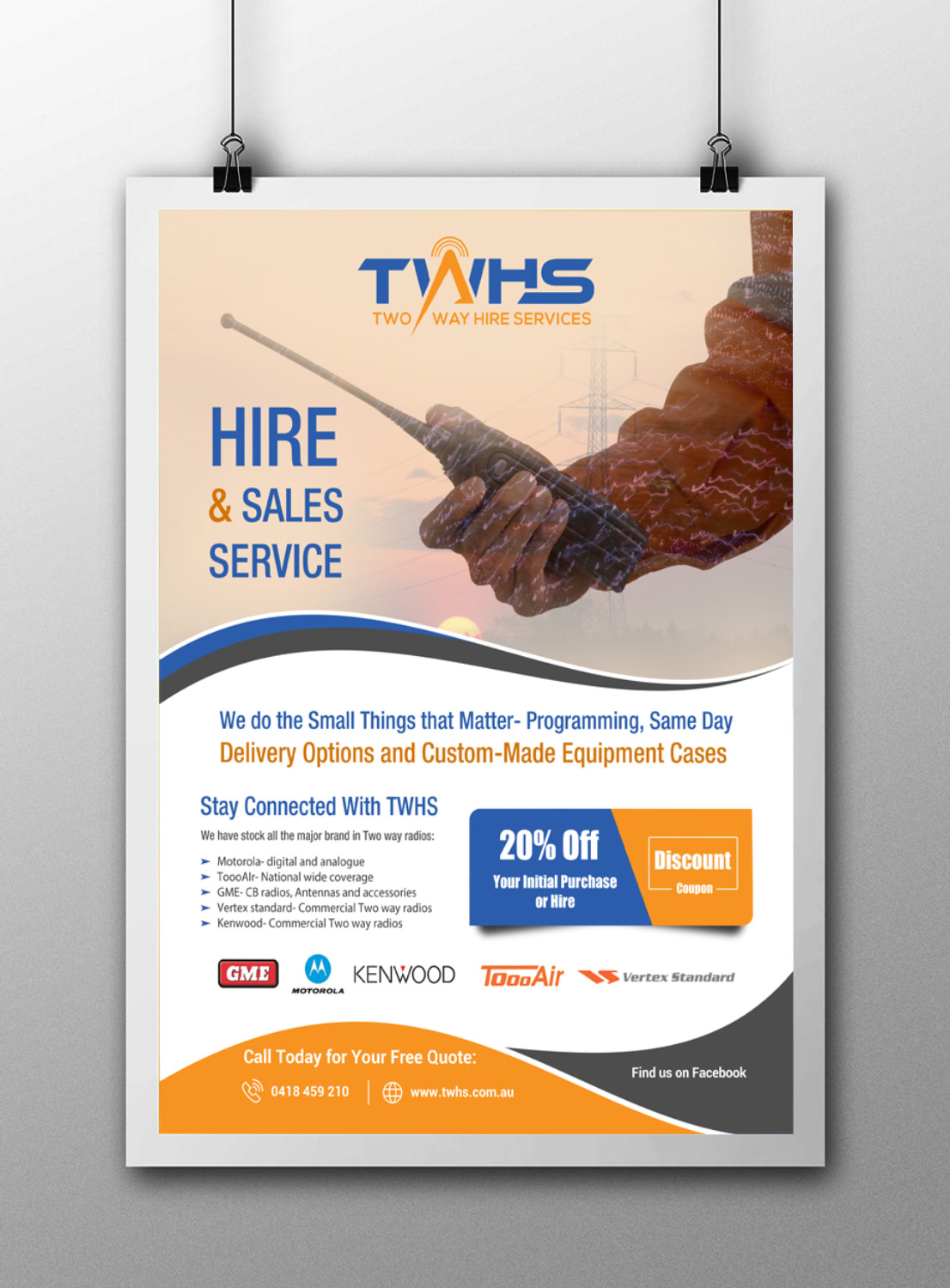 Flyer Design by debdesign for Two Way Hire Services | Design #19028321