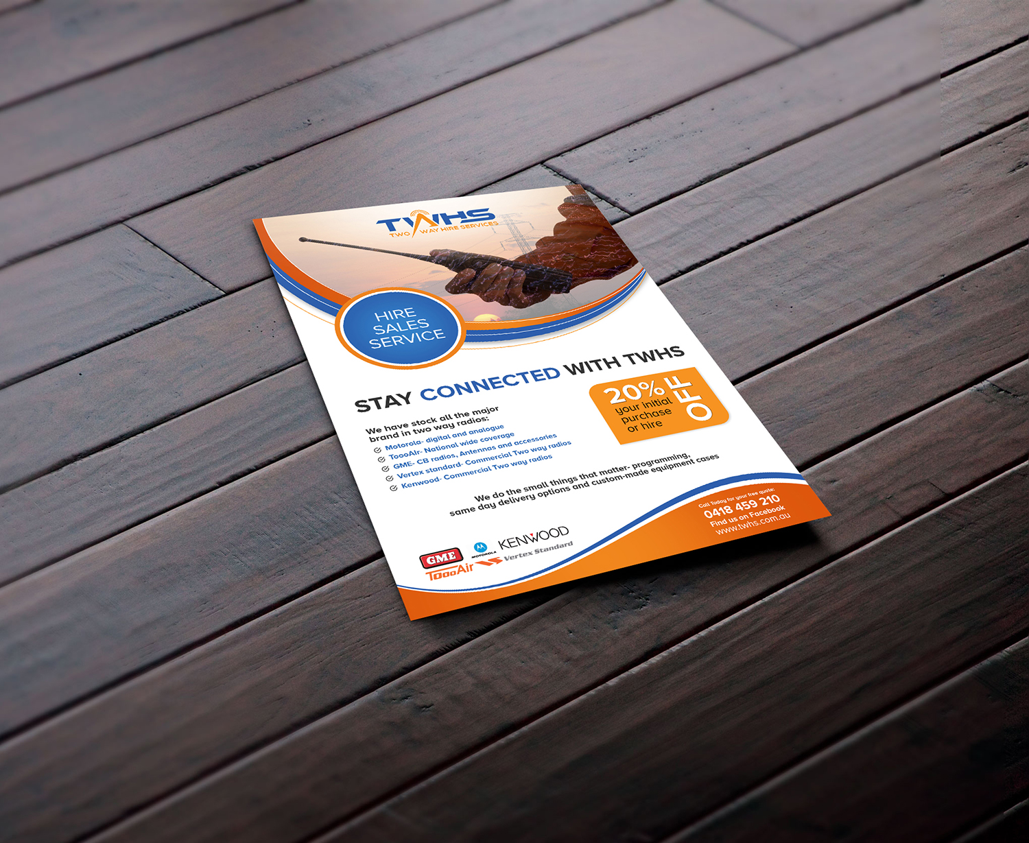 Design de Flyer par creative.bugs pour Two Way Hire Services | Design #19043030