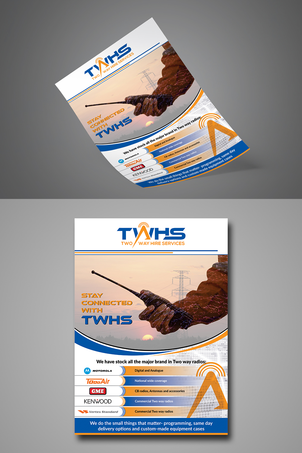 Design de Flyer par ecorokerz pour Two Way Hire Services | Design #19055737