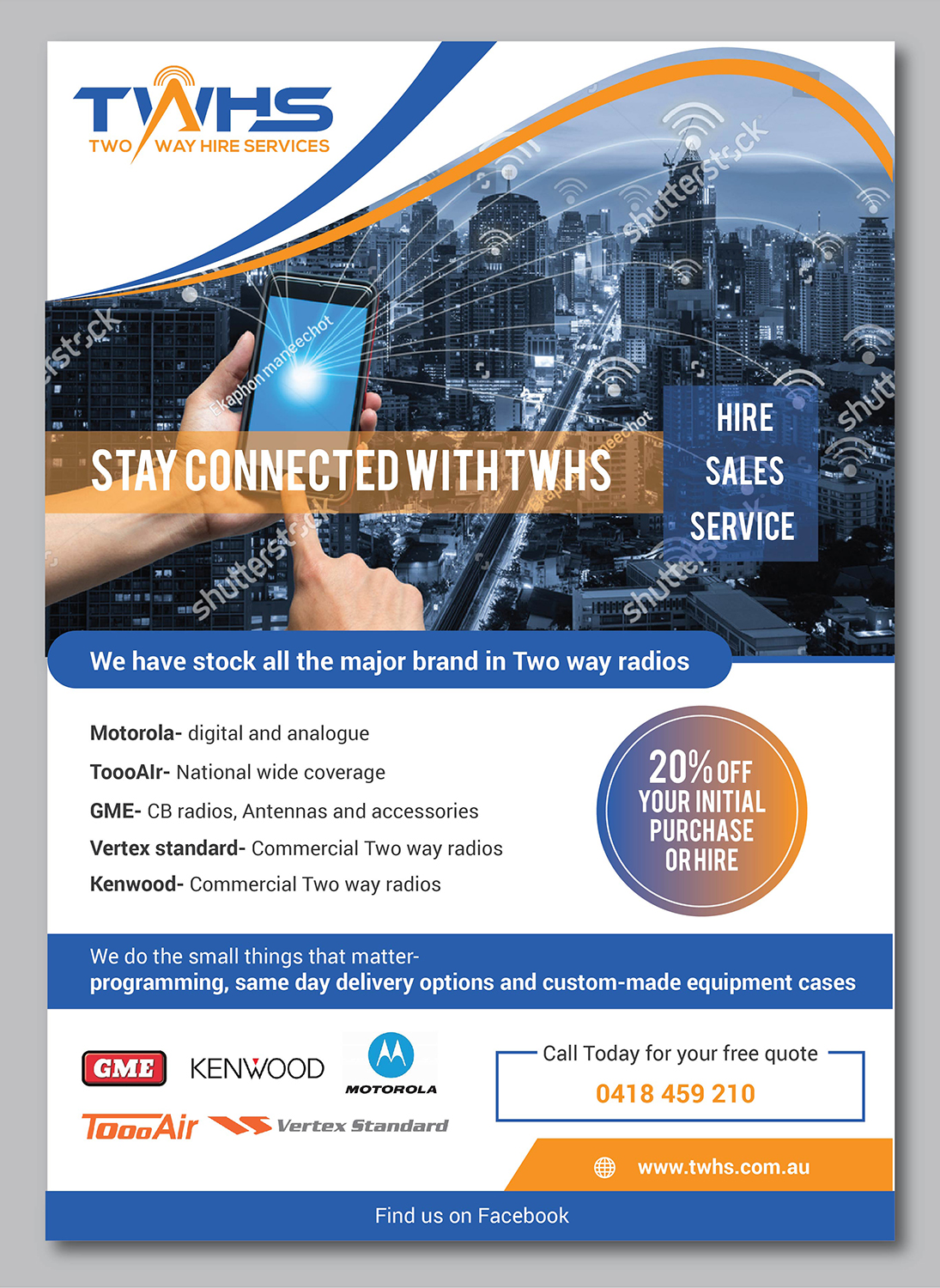 Flyer Design by A Y A N for Two Way Hire Services | Design #19025594