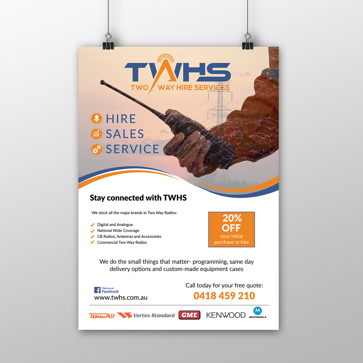 Flyer Design by Mishuy for Two Way Hire Services | Design #19048860