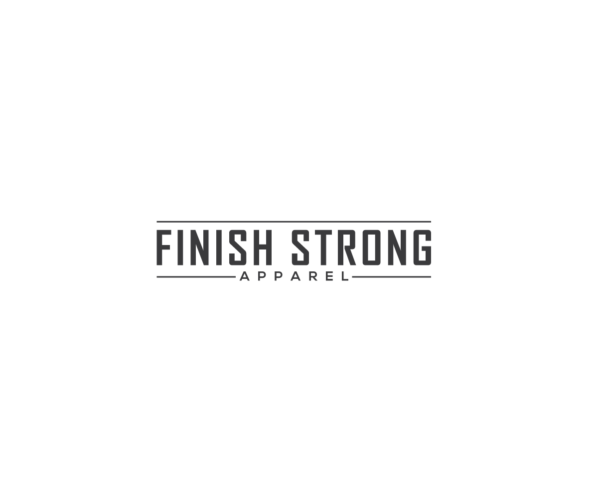 Diseño de Logo por Alien Cookie para Finish Strong Apparel | Diseño #19034039