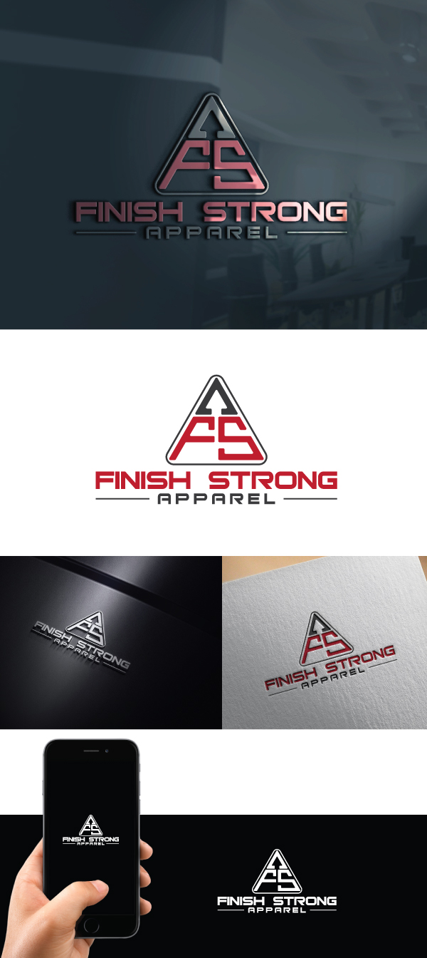 Diseño de Logo por h27 para Finish Strong Apparel | Diseño #19063605