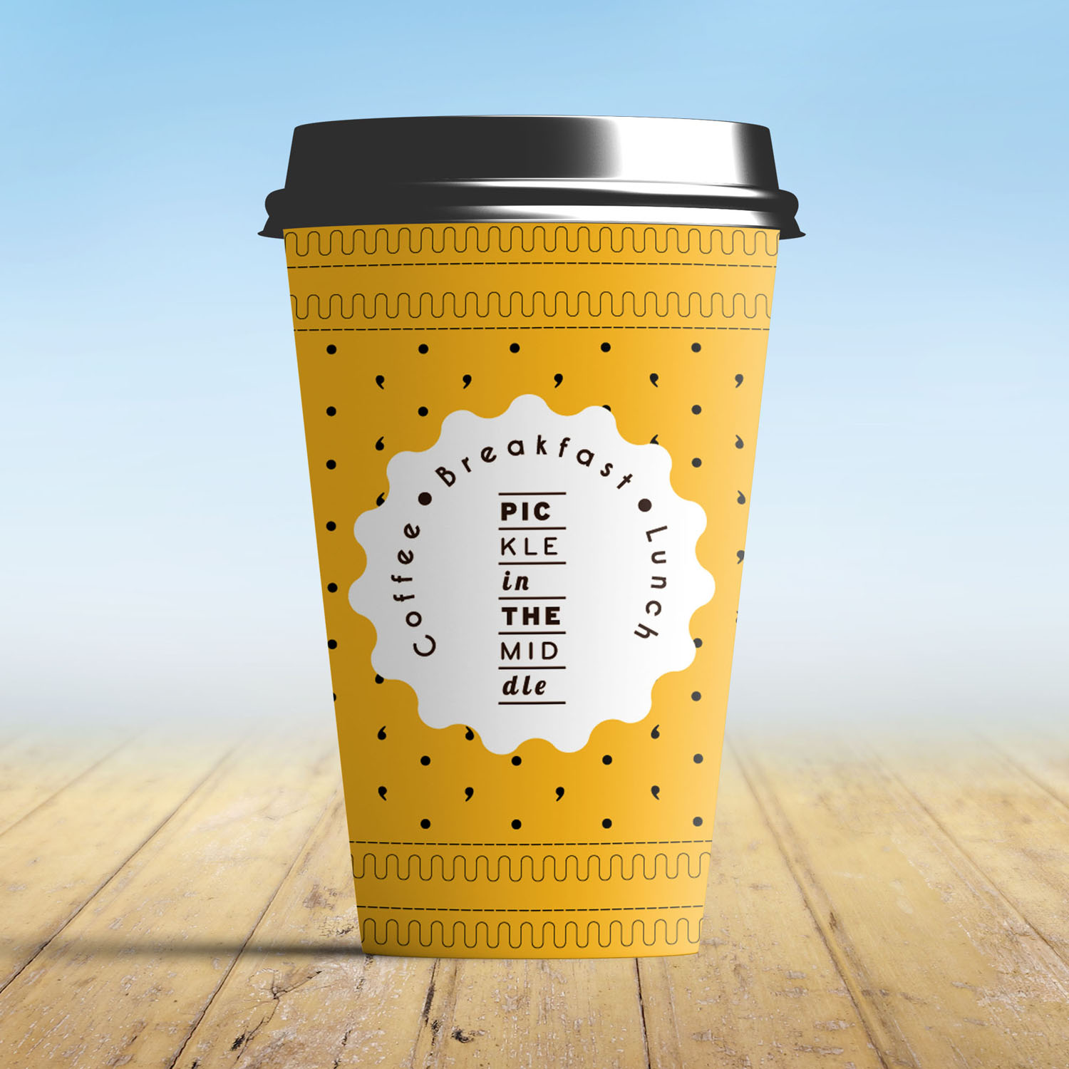 Cup and Mug Design by duanda for Pickle in the Middle | Design #19067491
