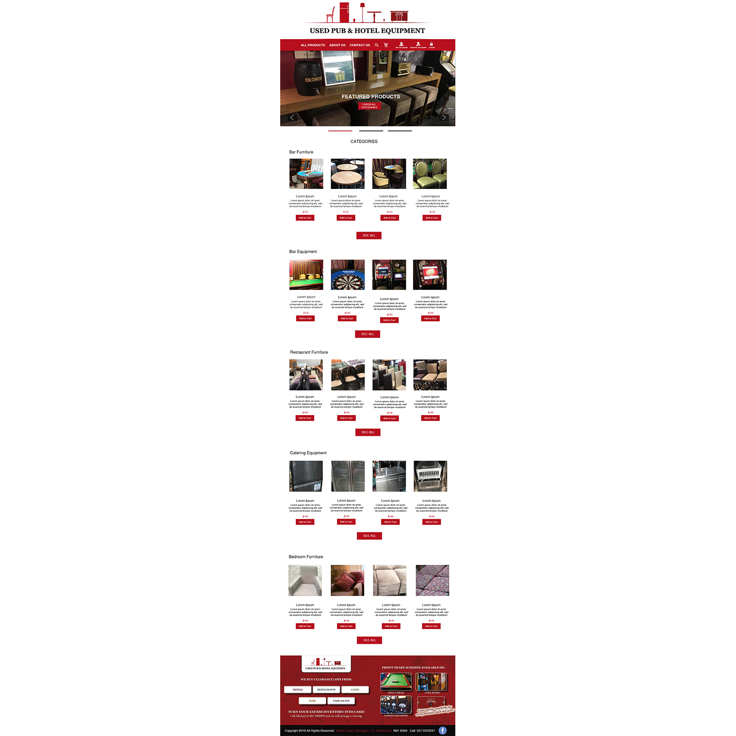 Web-Design von veeBC für Used Pub & Hotel Equipment Limited | Design #19068892
