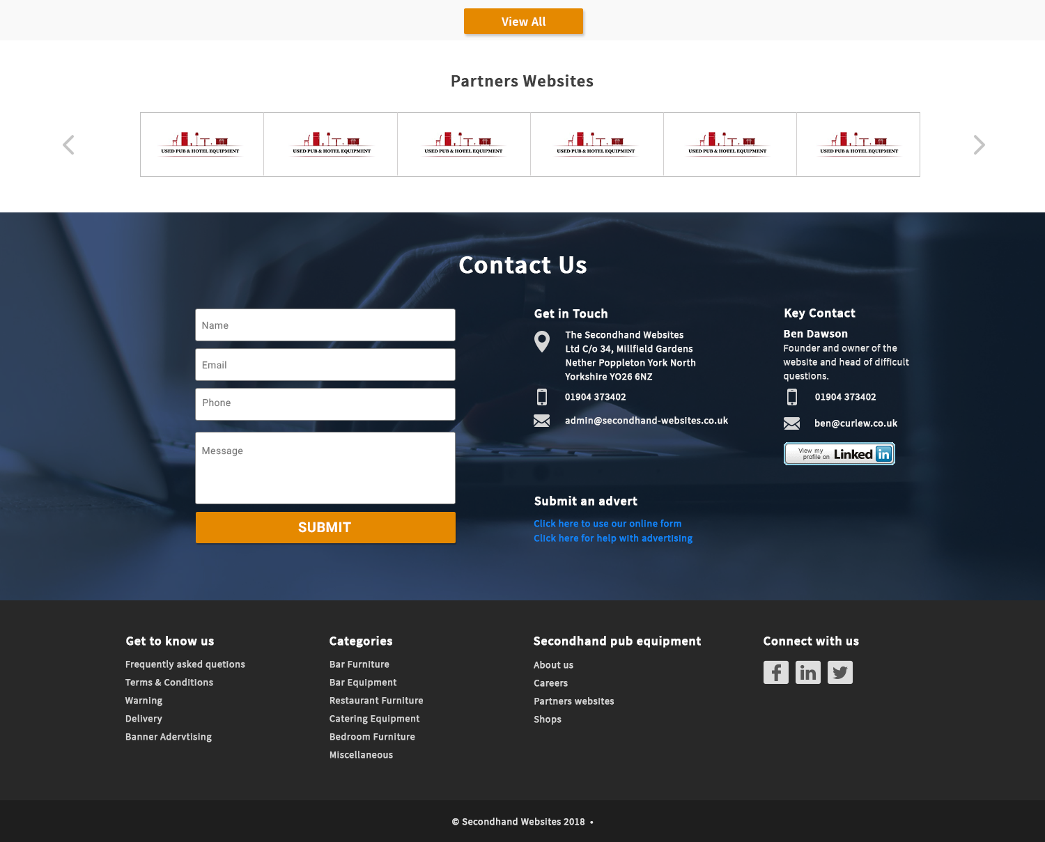 Web Design by CreativeCK for Used Pub & Hotel Equipment Limited | Design #19093223